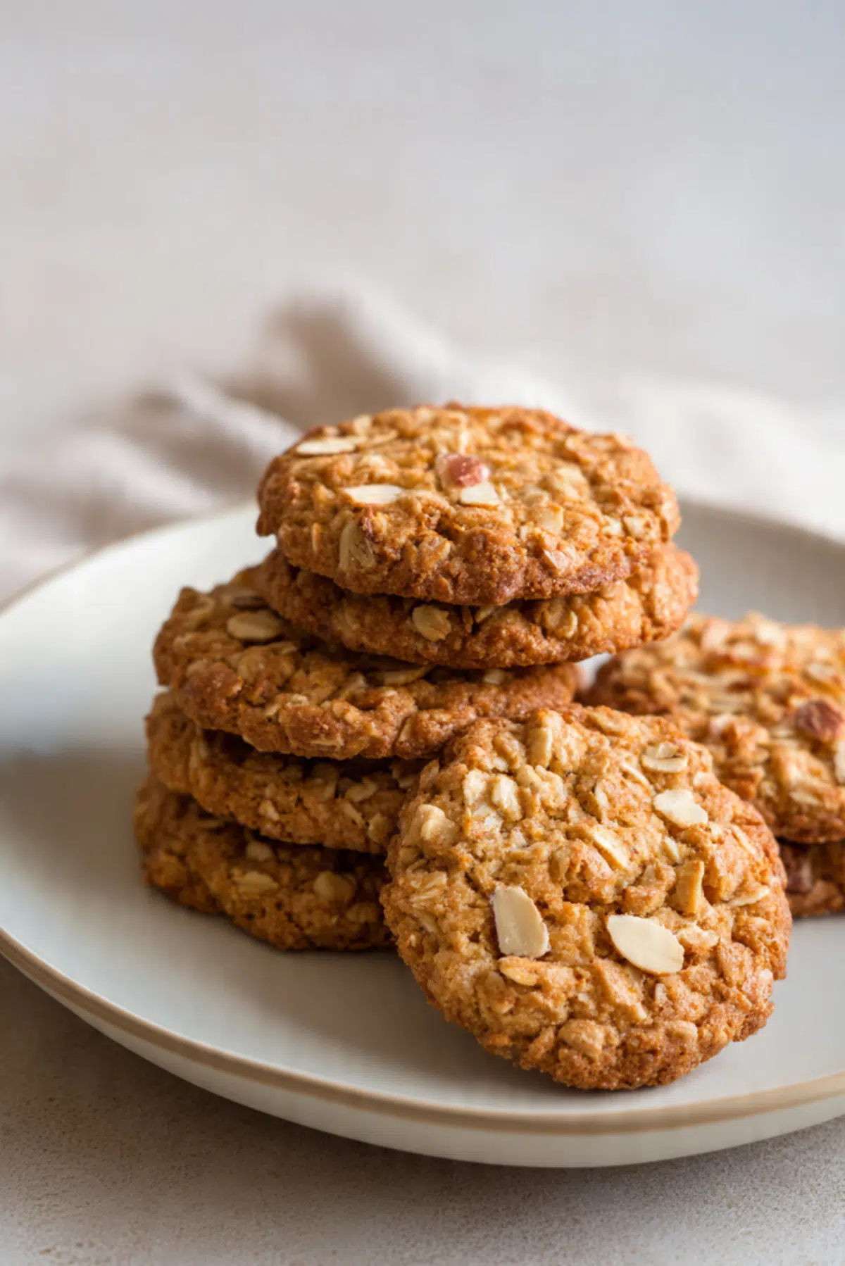 Crunchy Oat & Nut Cookies