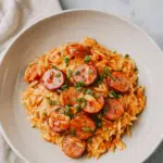 Hot Honey Cajun Sausage Orzo