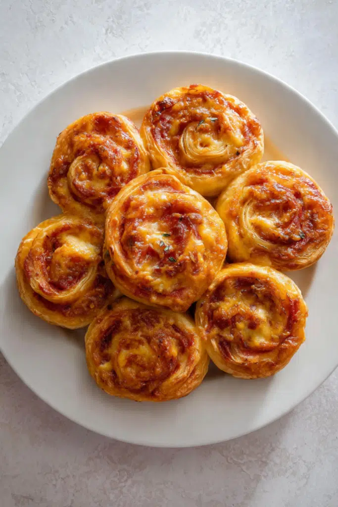 Pizza Puff Pastry Roses