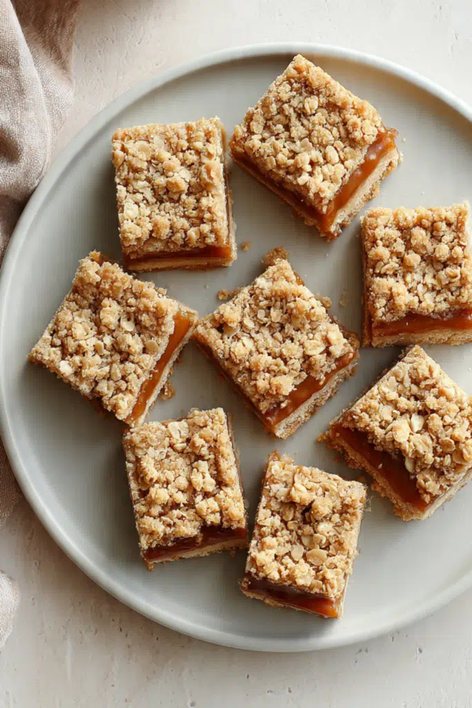 Caramel Oatmeal Bars Recipe
