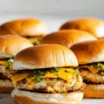 Smashed Chicken Burgers With Cheddar and Parsley