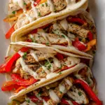 Chicken Fajita Tacos with Queso