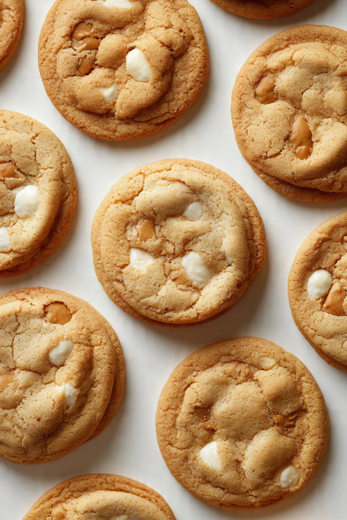 biscoff stuffed white chocolate cookies