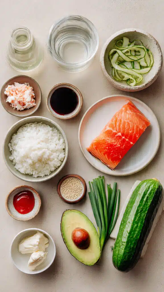 Philadelphia Roll Style Sushi Bake