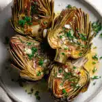 Roasted Artichokes with Garlic Butter