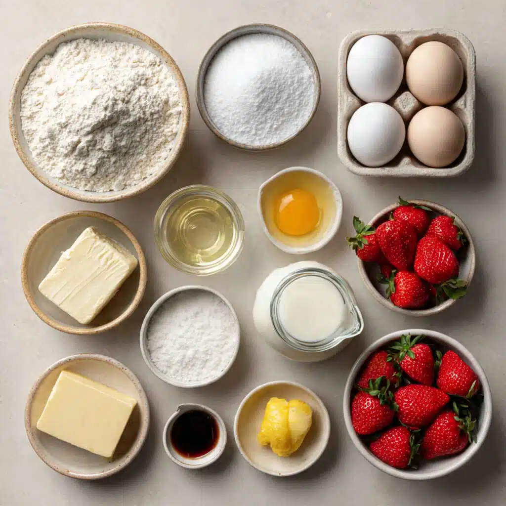  strawberry-vanilla cupcakes 