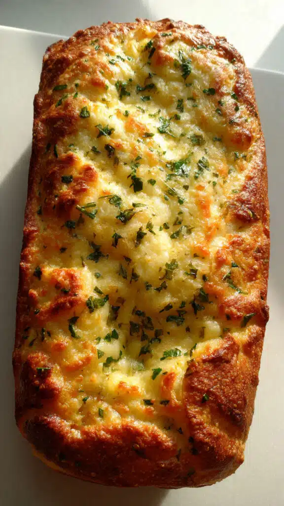 Garlic and Herb Savory Cottage Cheese Bread