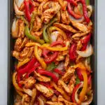 chicken fajita tray bake
