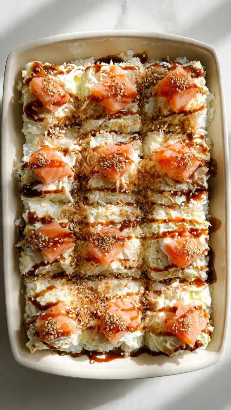 Philadelphia Roll Style Sushi Bake