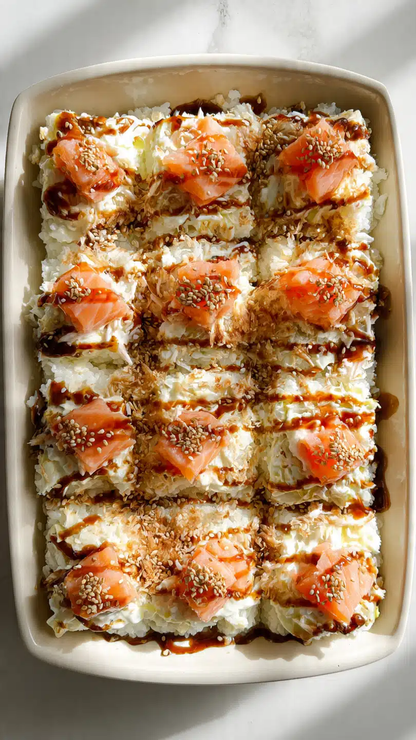 Philadelphia Roll Style Sushi Bake