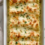 Chicken Alfredo Lasagna Roll Ups