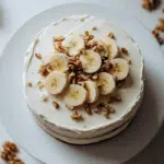 Banana Walnut Cream Cake