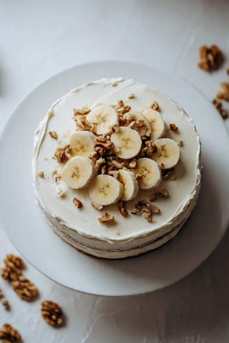Banana Walnut Cream Cake