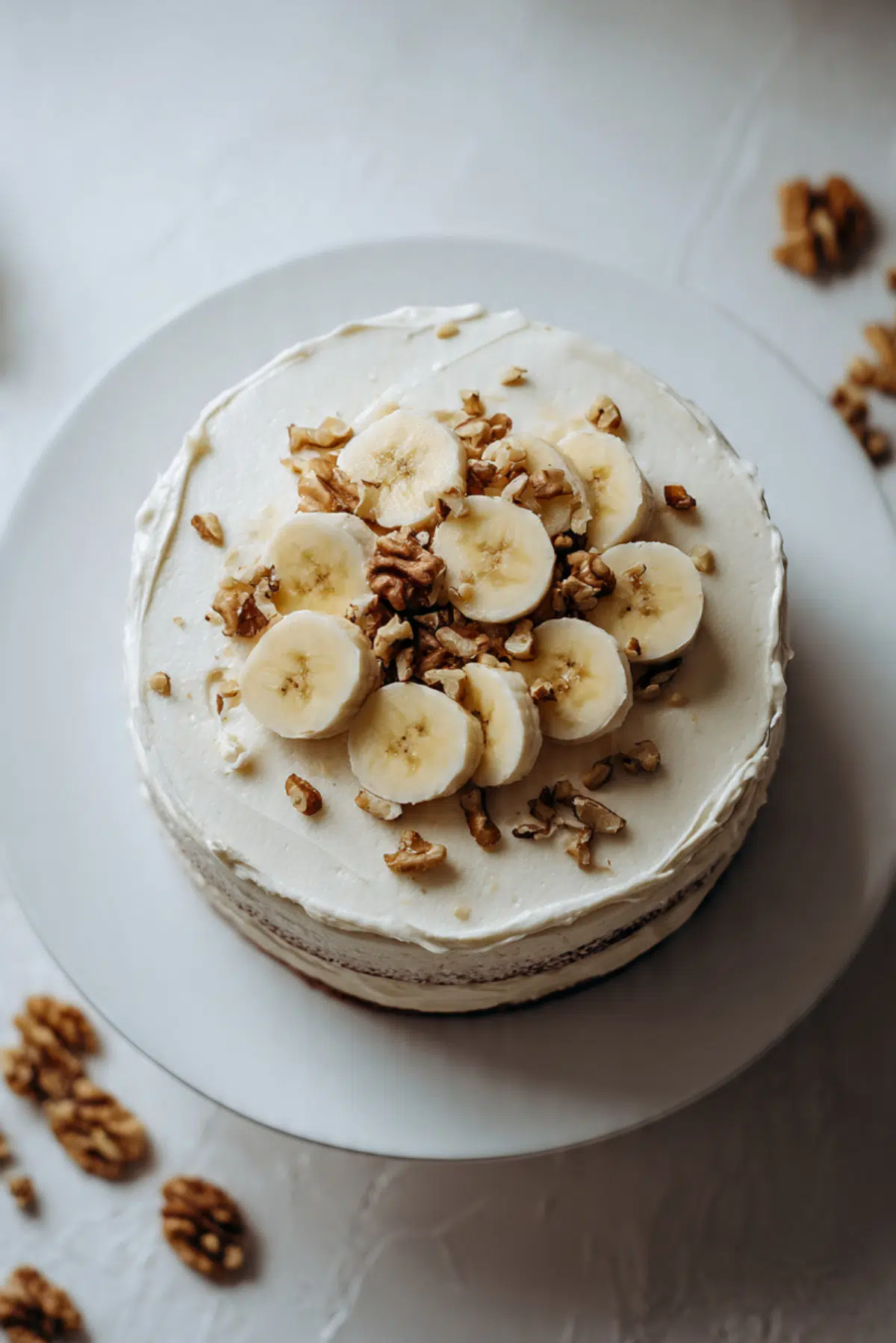 Banana Walnut Cream Cake