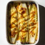 Hot Honey Cheesy Leeks