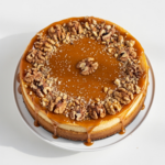 Salted Caramel Cheesecake with Walnuts