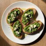 Pea Bruschetta