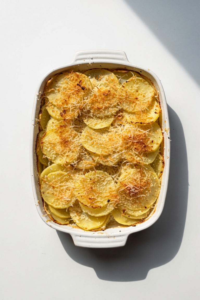 Potato & Fennel Gratin with Parmesan Crust