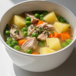 Easy Chicken, Potatoes and Pea Soup