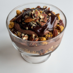Chocolate Mousse with Pecan Praliné Crunch